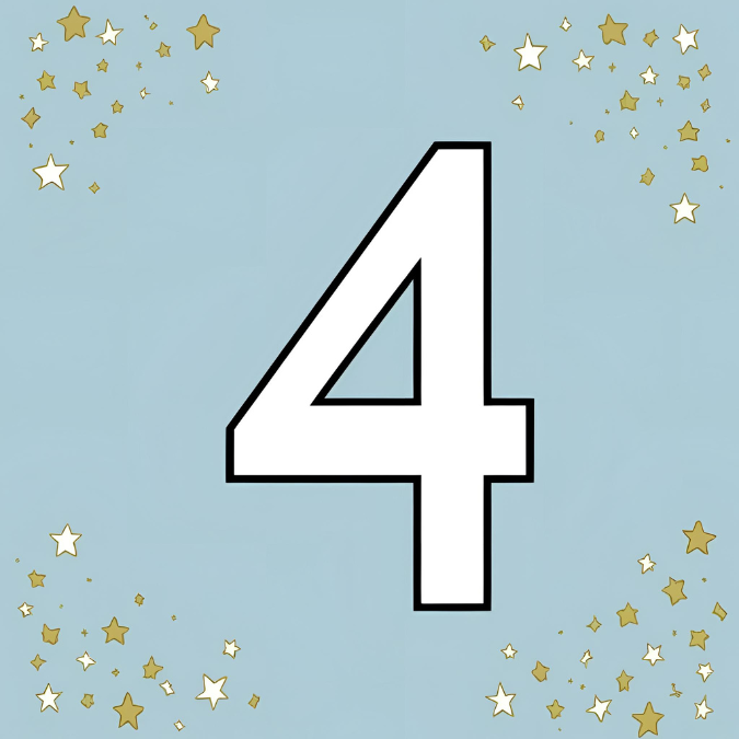 เลข 4 ตัวแทนของความมั่นคง